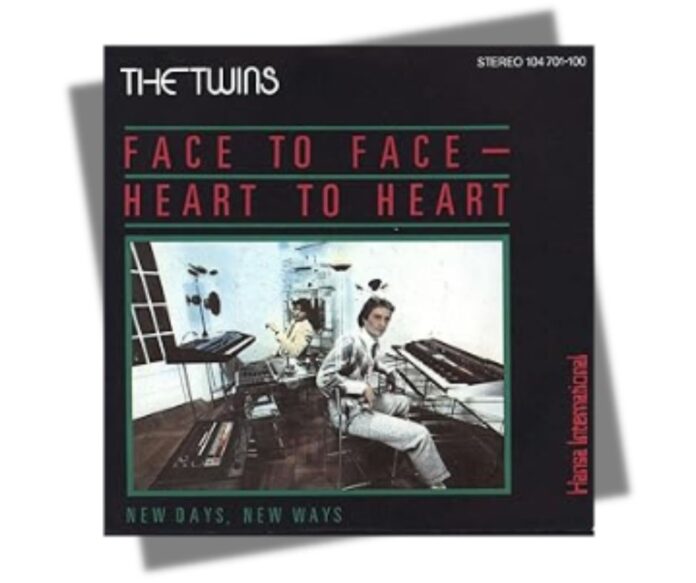 the twins - face to face heart to heart - la copertina del 45 giri