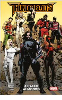Thunderbolts - la copertina del fumetto Thunderbolts attacco al mondo
