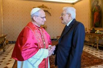 Mattarella in Vaticano, primo incontro ufficiale con Papa Leone XIV