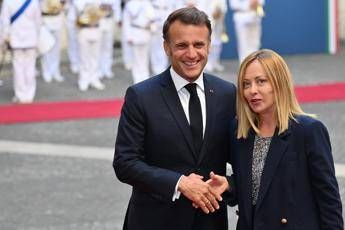 Meloni-Macron, incontro fiume a Palazzo Chigi: bilaterale di 3 ore