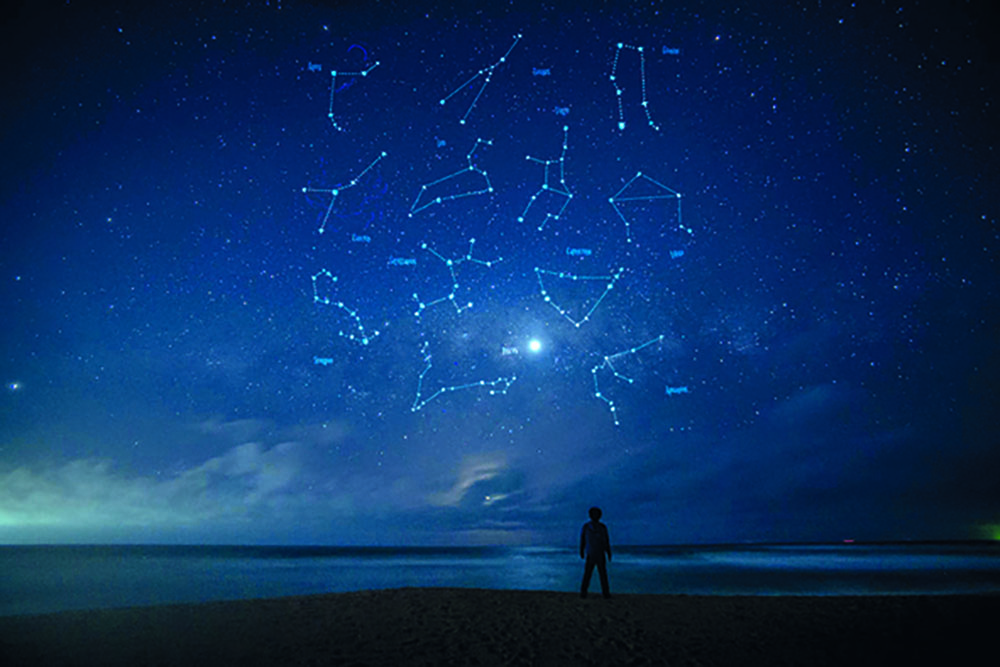 Ostia da scoprire dal Mare fino al Mare - un cielo stellato in cui si vedono costellazioni