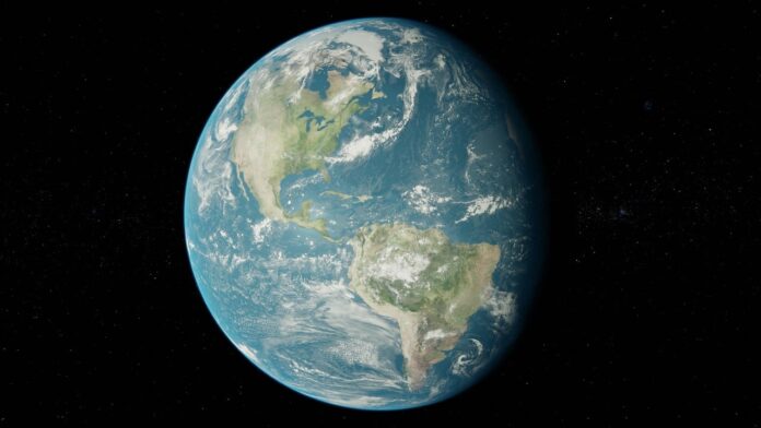La Terra gira più velocemente a luglio i giorni più corti - nella foto il Pianeta Terra, la sfera con oceani e terre su sfondo nero