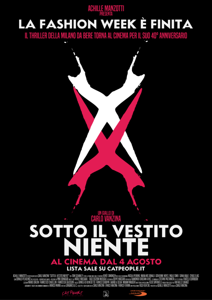 sotto il vestito niente - la locandina ufficiale del film