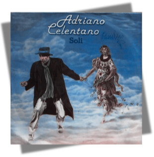 adriano celentano - la copertina del 45 soli del 1979