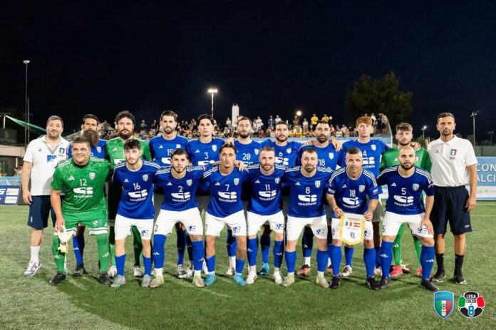 calcio a 7 - la nazionale italiana in primo piano