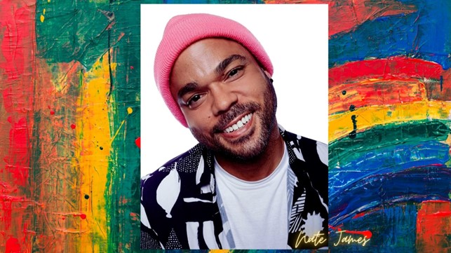 nate james in un collage di immagini