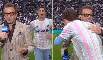 Juve-Atalanta, Del Piero-Yildiz e l’abbraccio prima del match