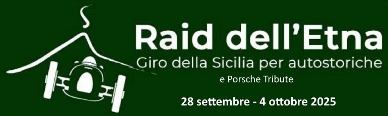 Raid dell'Etna logo su sfondo verde