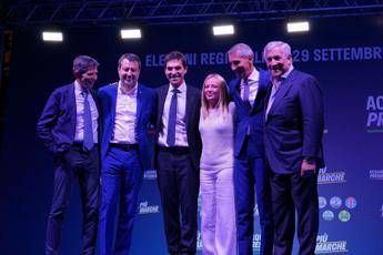 Regionali Marche, Meloni ad Ancona per Acquaroli: “Italiani ancora con noi, saremo terzo governo più longevo”