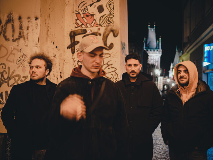 amsterdam parkers - i 4 componenti la band in primo piano