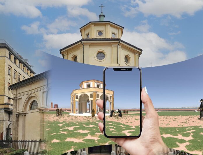 milano dell'800 - stendhal - una immagine di milano antica filtrata attraverso uno smartphone