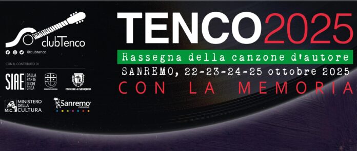 premio tenco 2025 - la locandina ufficiale