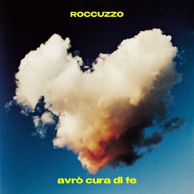 roccuzzo - la copertina del nuovo singolo che raffigura una nuvola a forma di cuore