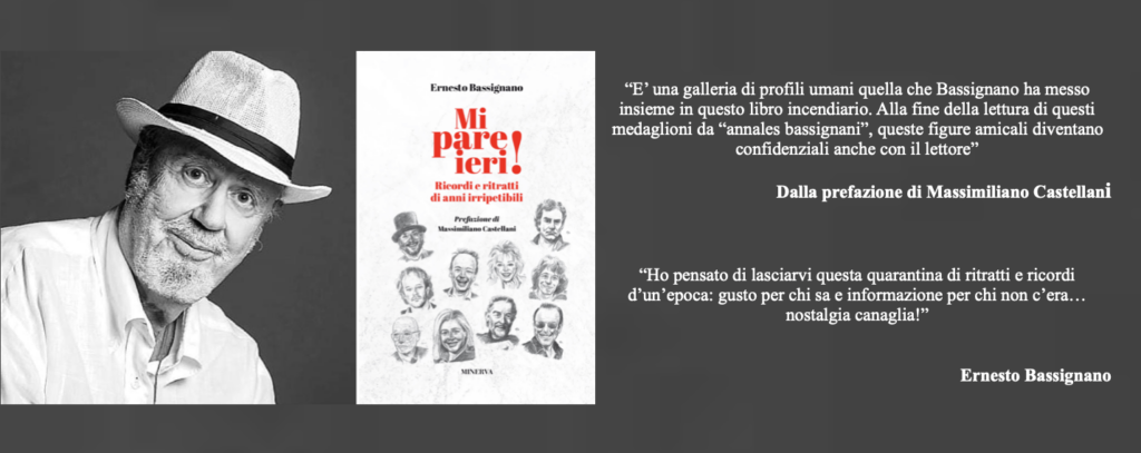 ernesto bassignano in un collage di immagini