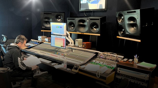 una sala di registrazione