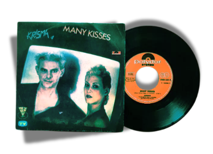 krisma - la copertina del singolo many kisses