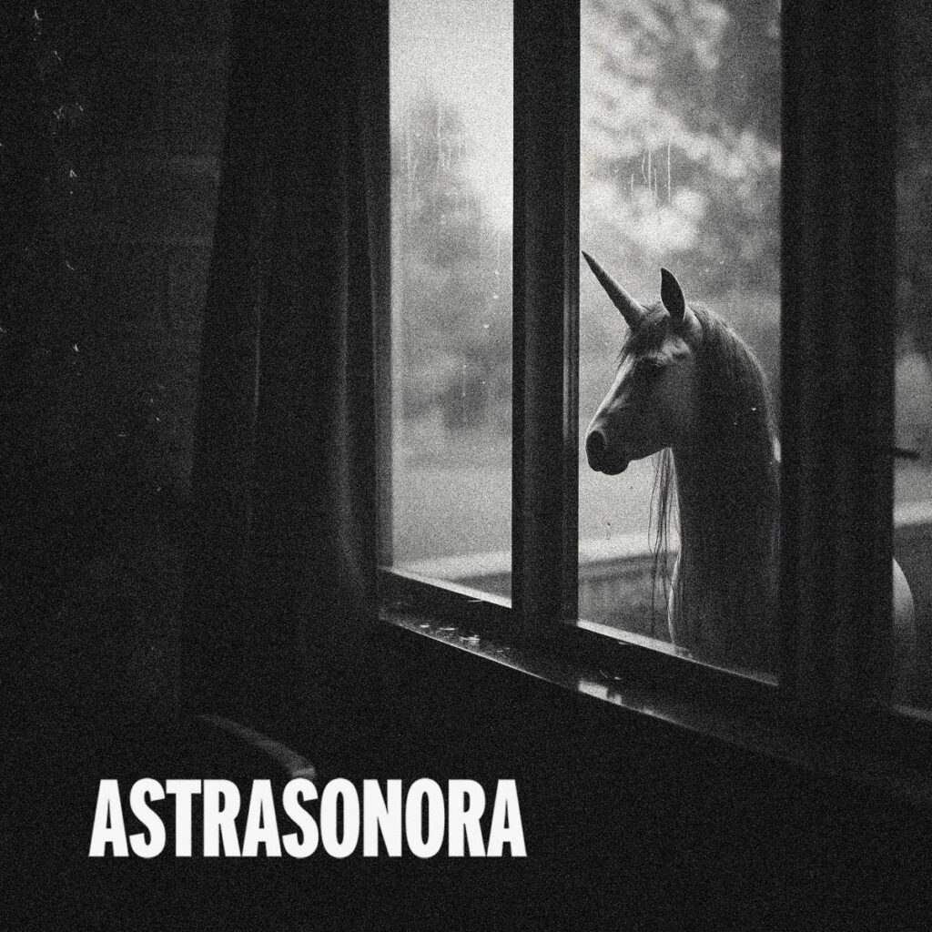 astrasonora - la copertina del nuovo omonimo album che raffigura un minotauro davanti a una finestra