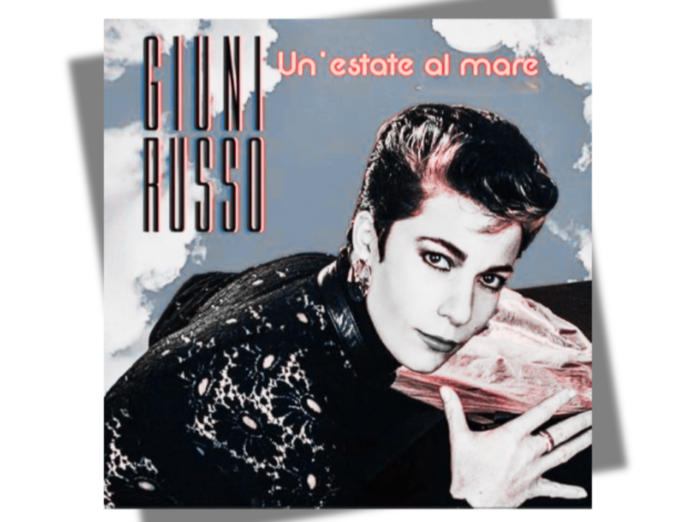 giuni russo - un'estate al mare - la copertina del singolo