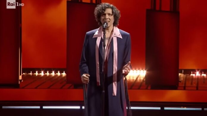 ermal meta durante una delle esibizioni al festival di sanremo 2026