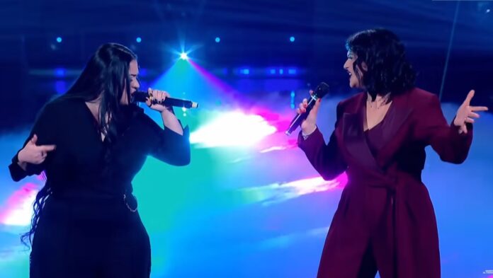 The Voice Generations 2026 Jessica e Gilda - zetatielle magazine - screnshot da video inserito all'interno dell'articolo The Voice Generations 2026 Gilda e Jessica cantano insieme