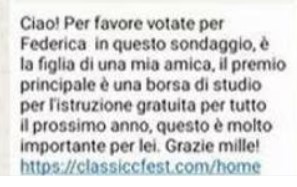 Whatsapp non funziona più la truffa della ballerina - il messaggio che arriva