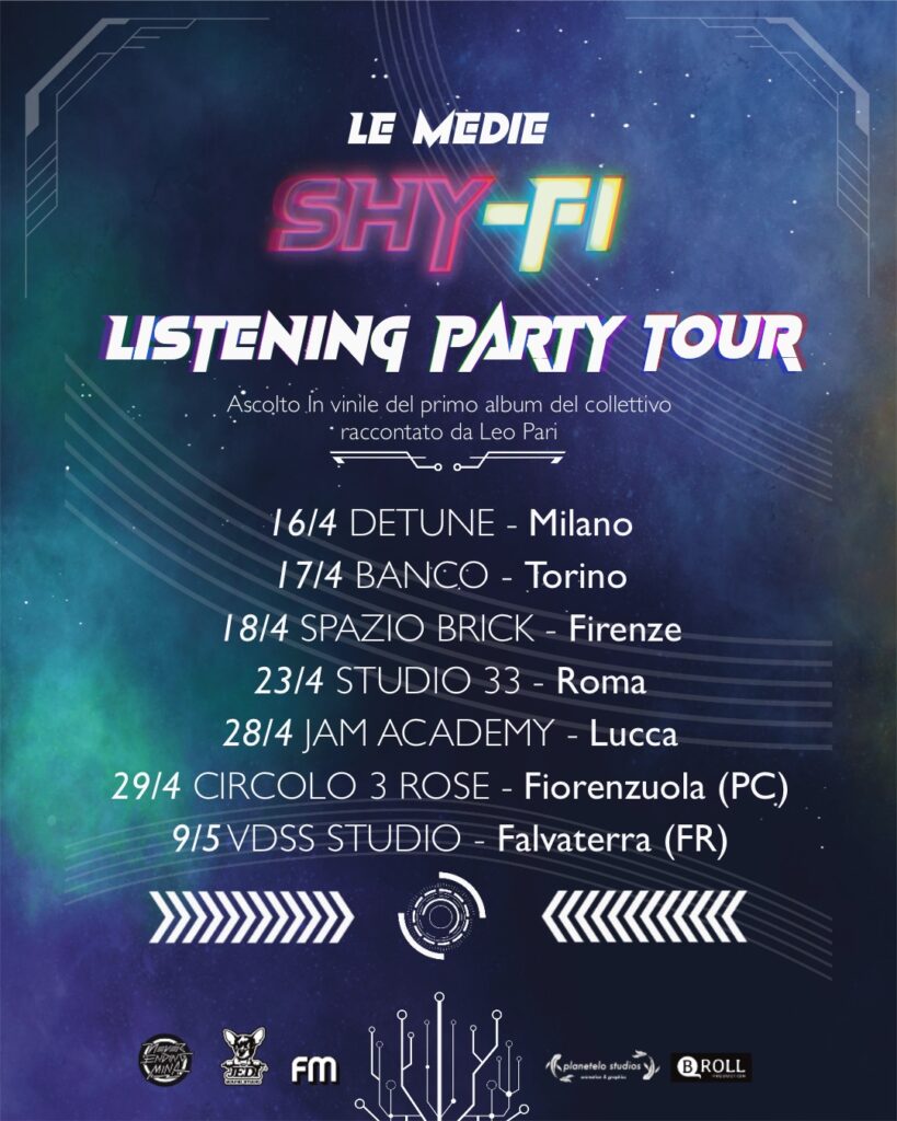 le medie - la locandina del tour italiano con le date