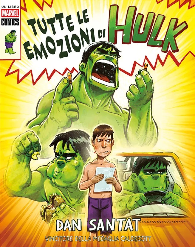 tutte le emozioni di hulk - la copertina del libro di panini comics