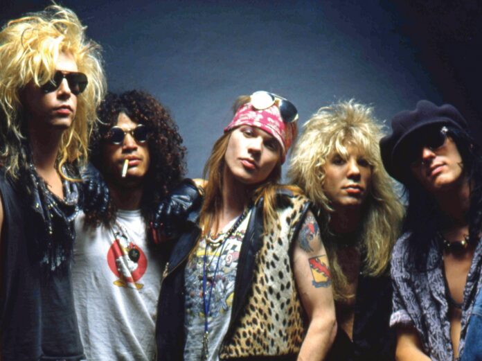 guns n'roses - la band in primo piano
