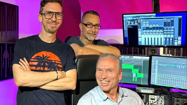 leopoldo rossano e mauro repetto in studio