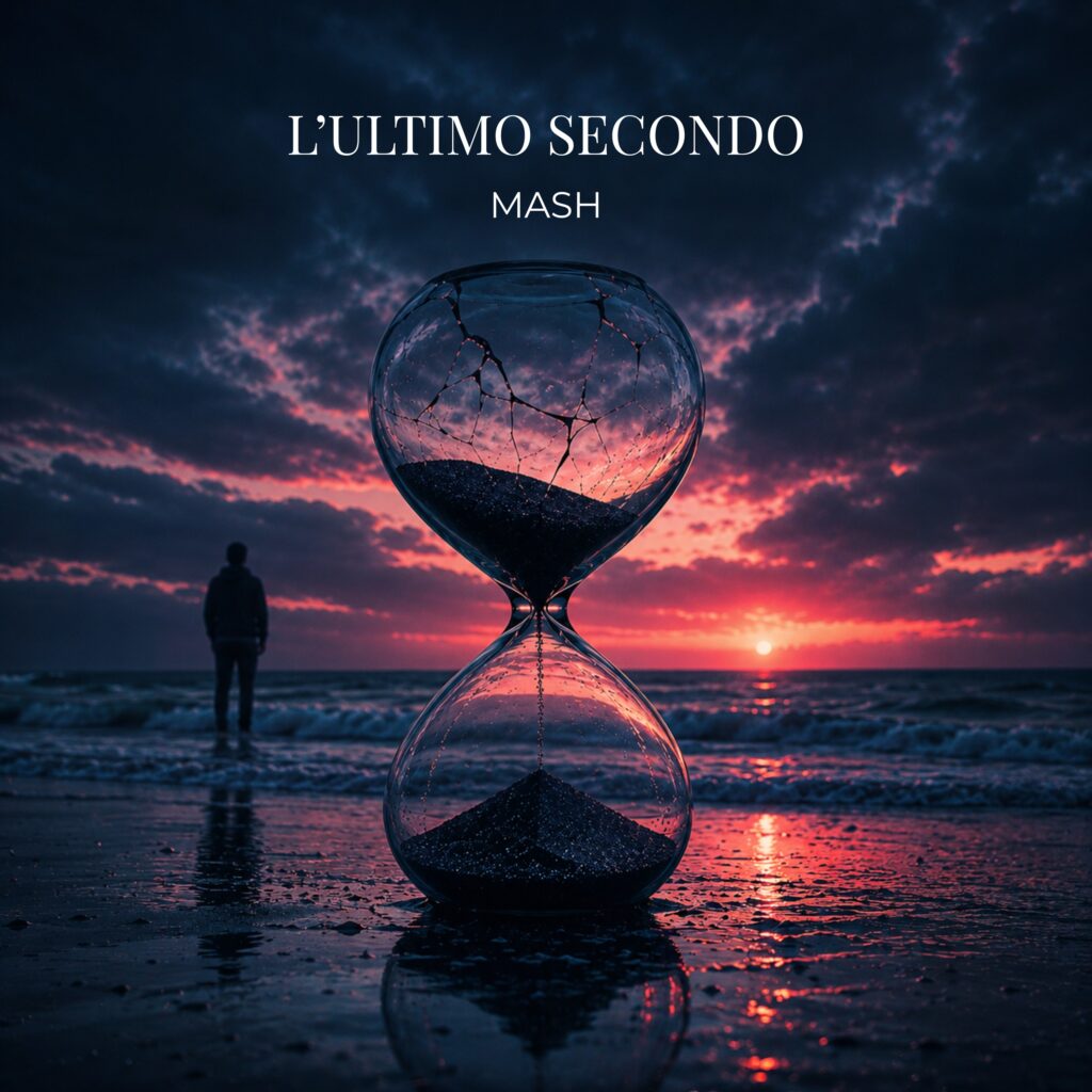 mash - la copertina del nuovo singolo che raffigura una clessidra