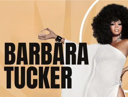 Barbara Tucker accende l'estate del Bazzano Beach - Zetatielle Magazine barbara tucker - bazzano beach - l'artista americana in primo piano vestita di bianco