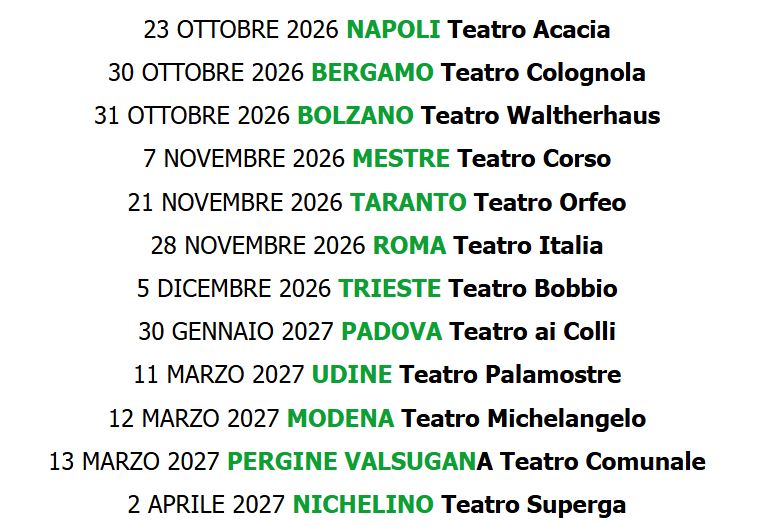 pink floyd immersion - nella foto le date del tour