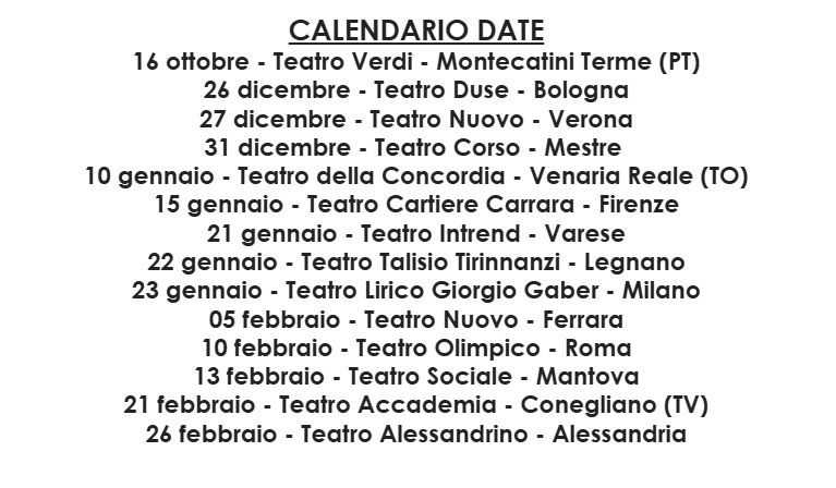 “Raffaella! Sognando la Carrà” a teatro in tutta Italia - Le date del tour