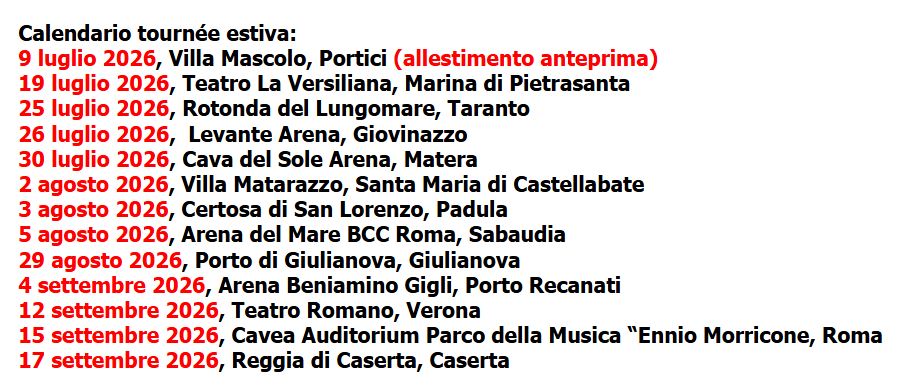 vincenzo salemme - nella foto le date del tour estivo