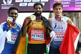 Europei Atletica, doppio argento per l’Italia nella maratona: Riva e squadra femminile sul podio