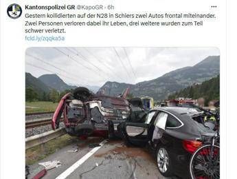Svizzera, incidente stradale a Schiers: morti due italiani
