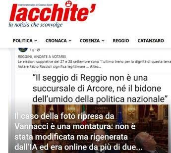 Siracusano-Vannacci, il blog Iacchite’ chiarisce: “La foto non è stata realizzata da noi, ma dall’IA”