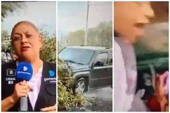 Messico, auto investe giornalista in diretta tv: l’incidente choc
